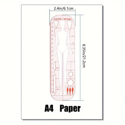 Fashion Technology Human Body Template Ruler - Skill Competition Edition