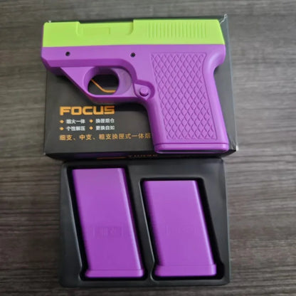 Gun-shaped lighter with 3 cigarette cases, dark blue flame gas lighter, windproof cigar lighter,suitable for Christmas,Hallow