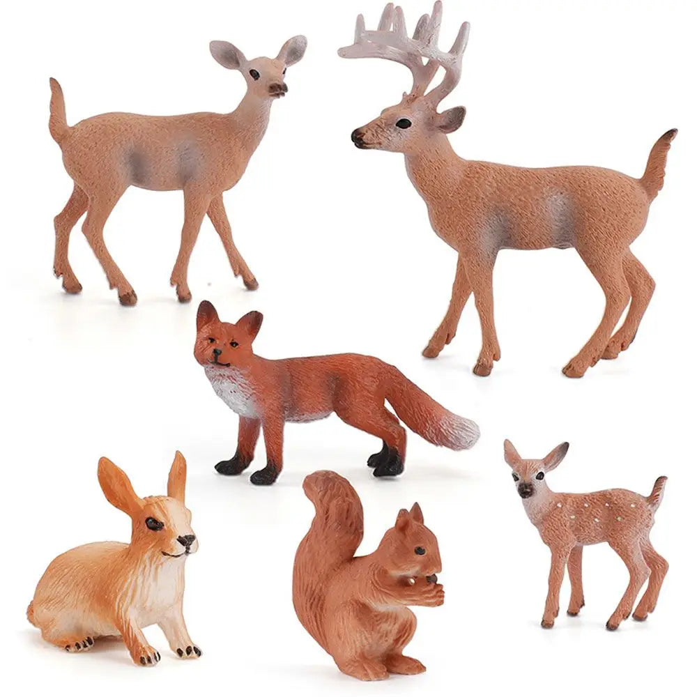 Realistic Animal Model Simulated Poultry Miniatures Farm Dog Duck Cock Figurines Creative Education Kids Gift for Children