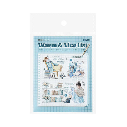 15PCS Scrapbooking Stickers for Journaling Supplies Transparent Journal Sticker for Junk Journal Supplies
