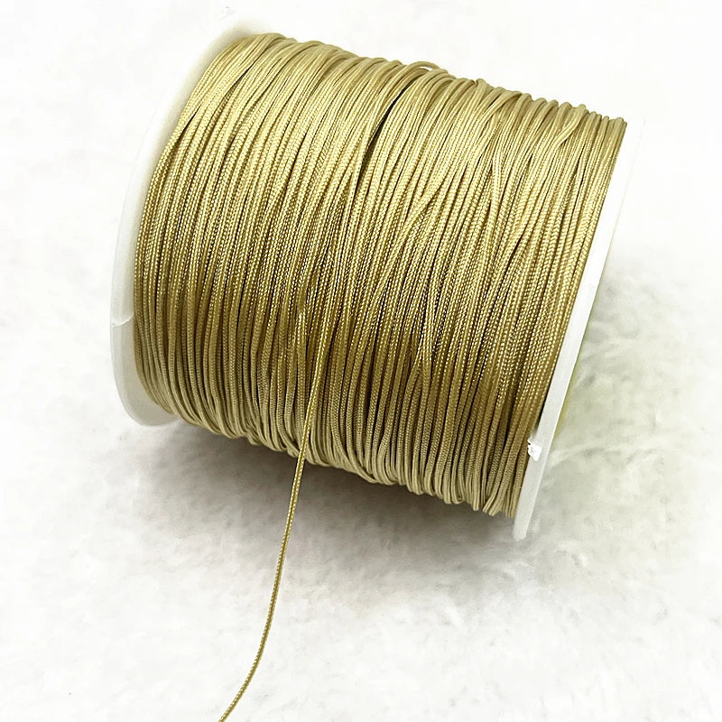 NEW 0.4/0.8/1.0/1.5mm Nylon Cord Thread Chinese Knot Macrame Cord Bracelet Braided String DIY Tassels Beading Shamballa Threa