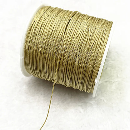 NEW 0.4/0.8/1.0/1.5mm Nylon Cord Thread Chinese Knot Macrame Cord Bracelet Braided String DIY Tassels Beading Shamballa Threa