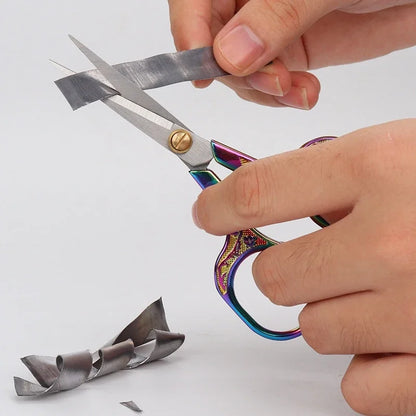 1PC Stainless Steel Vintage Scissors Sewing Fabric Cutter Embroidery Tailor Thread Scissor Tools for Sewing Shears