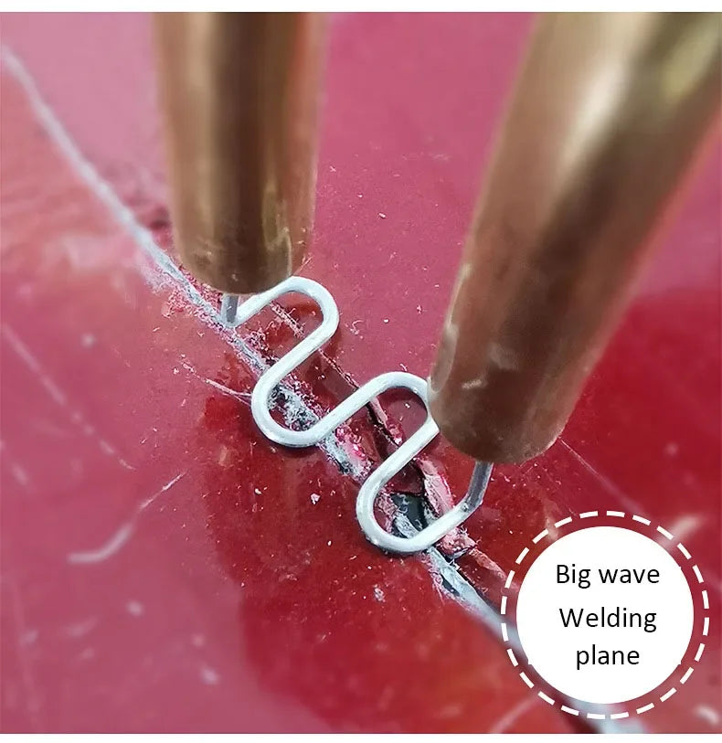 300Pcs Plastic Welder Hot Stapler Standard Pre-cut Corrugated Staples Bumper Body Repair 0.8/0.6mm Stainless Steel Welding To