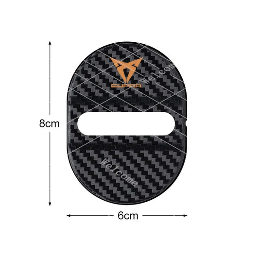 Silicone Car Door Lock Buckle Protection Cover Elastic For Seat Cupra Ateca Born Leon IBIZA Raval Formentor Terramar valve co
