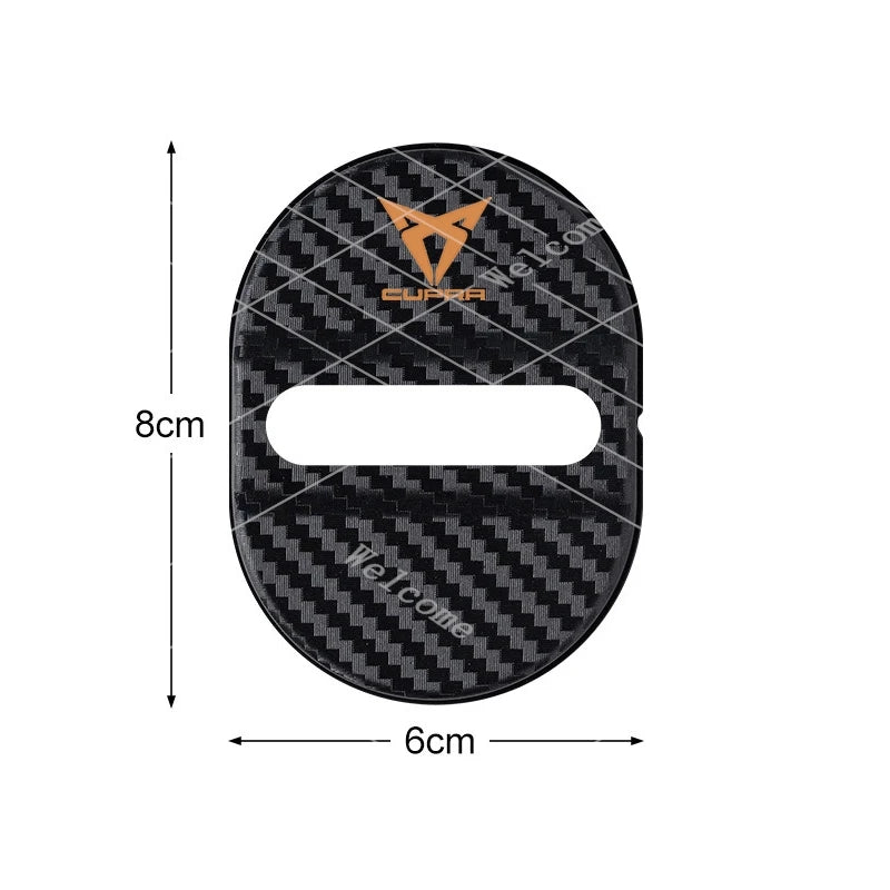 Silicone Car Door Lock Buckle Protection Cover Elastic For Seat Cupra Ateca Born Leon IBIZA Raval Formentor Terramar valve co