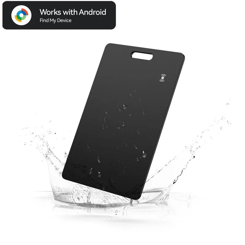 Wallet Tracker Card, Rechargeable Thin Finder, Works with Google Find My (Android Only),Item Locator for Luggage Tags Passpor