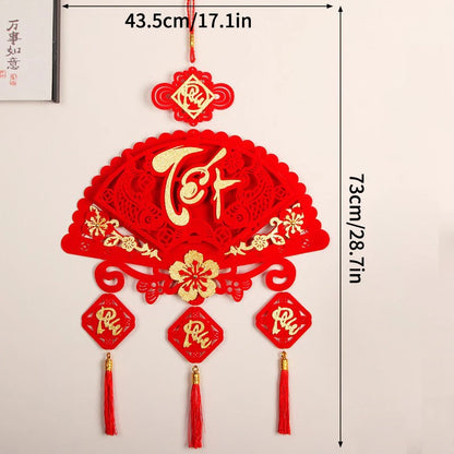Vietnamese Spring Festival Decorations Paper Flowers Hanging Ornament 2026 New Year Home Decoraitons Room Wall Decor - S2