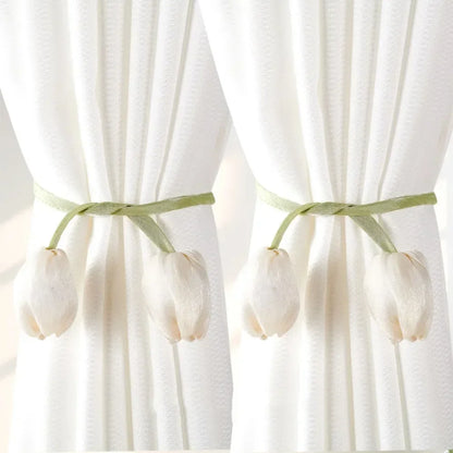 Creative Fashion Tulip Curtain Straps Adjustable Elegant Curtain Tieback Beautifully Curtains Tie Rope Homestay