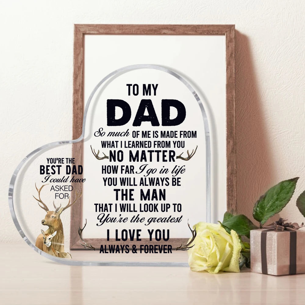 1pc, Dad Gifts From Daughter Son, Dad Gifts, To My Dad I Love You, Father's Day Gift