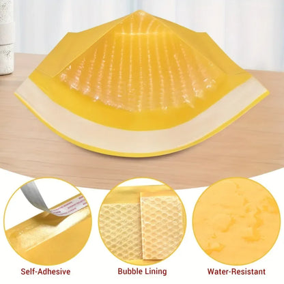 50/10x Kraft Paper Bubble Mailers Envelopes Bags Bubble Mailing Bags Home Yellow Self Seal Waterproof Cushion Envelopes Pouch