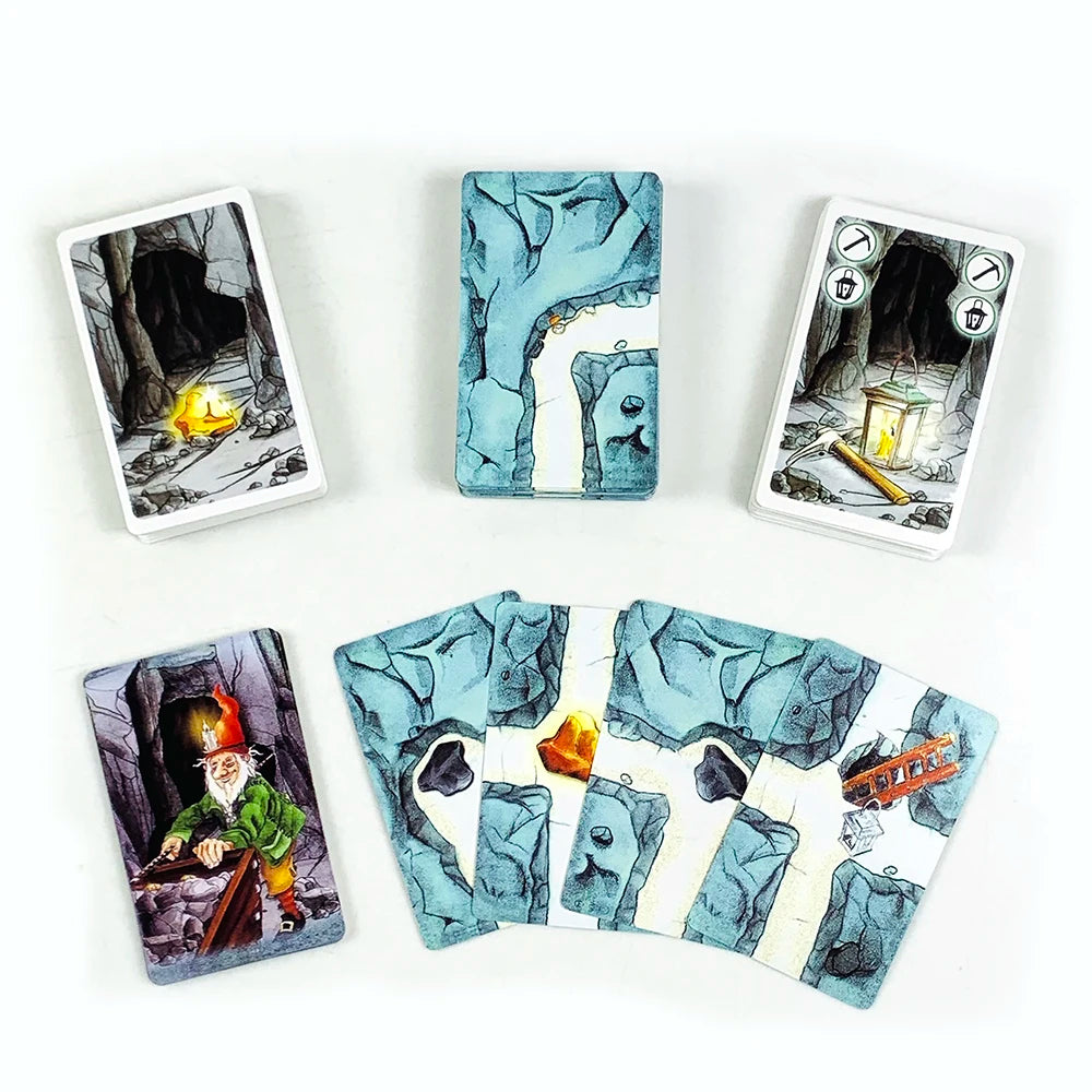Board Game Cards Table Games English Version Card Games Dwarf Gold Mine Digging Miner Card Game Halloween and Christmas Games