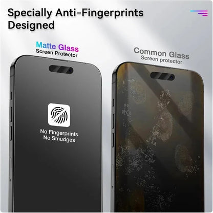 3PCS Anti Fingerprint Matte Screen Protector For iPhone 17 Pro Max 18 15 14 16 11 12 13 Mini XR X Xs 7 8 Plus Air Tempered Gl