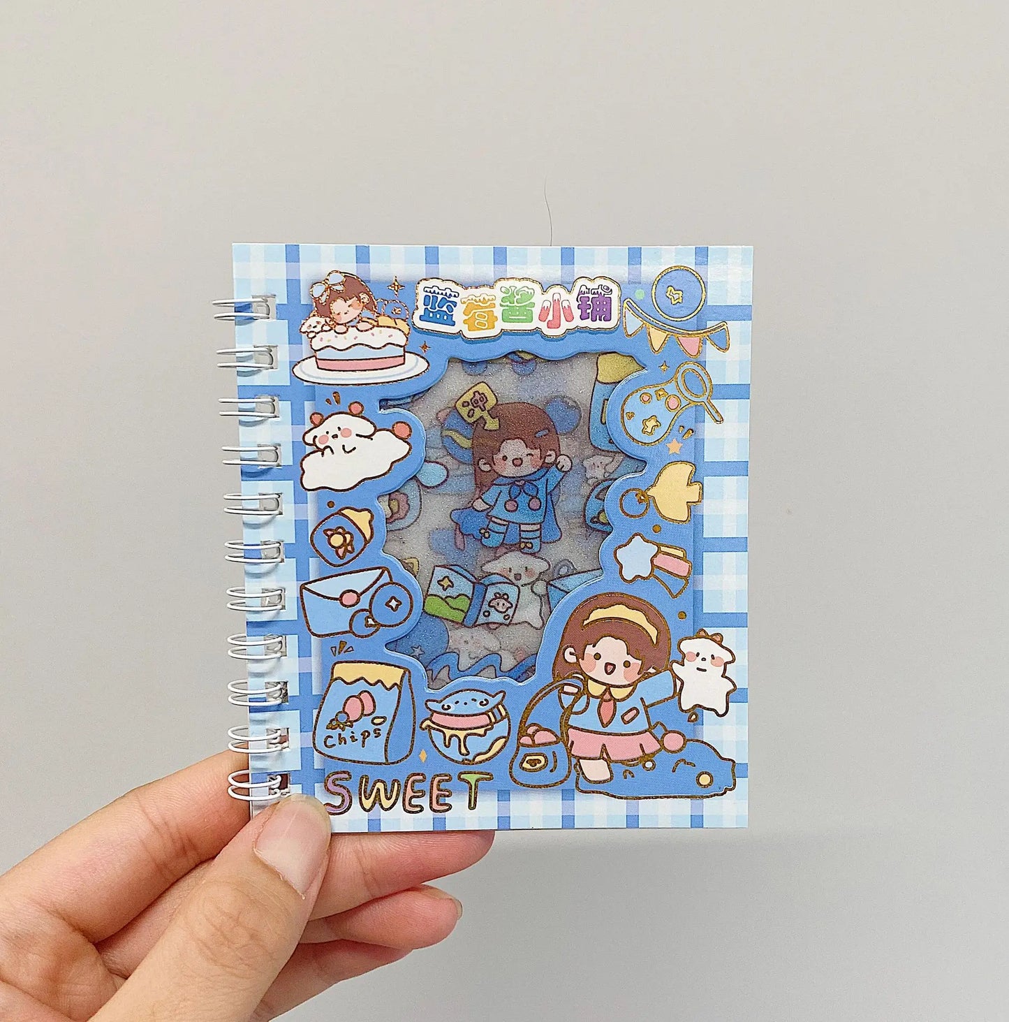 Frosted Handbook Stickers Cartoon DIY Decorative Material Cute Waterproof Journal Sticker Book School Supplies - E