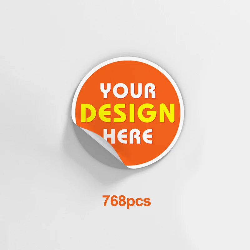 Personalized Milestone Stickers - Tailored Designs for Graduation Parties, Business Anniversaries & Gift Wrapping - 768pcs
