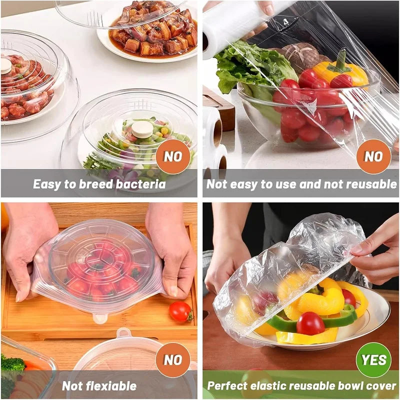 Disposable Food Cover Food Grade Home Fruit Vegetable Saran Wrap Storage Bag Elastic Plastic Wrap Shower Cap Fresh Keeping Ba