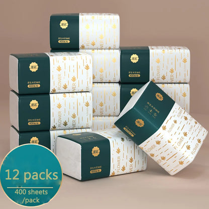 30 Boxes of Paper Towels Full Box Affordable Household Toilet Paper Household Napkins Paper Towels Toilet Paper - 12Packs-300