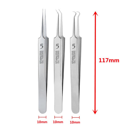German Ultra-fine No. 5 Cell Pimples Blackhead Clip Tweezers Beauty Salon Special Scraping & Closing Artifact Acne Needle Too