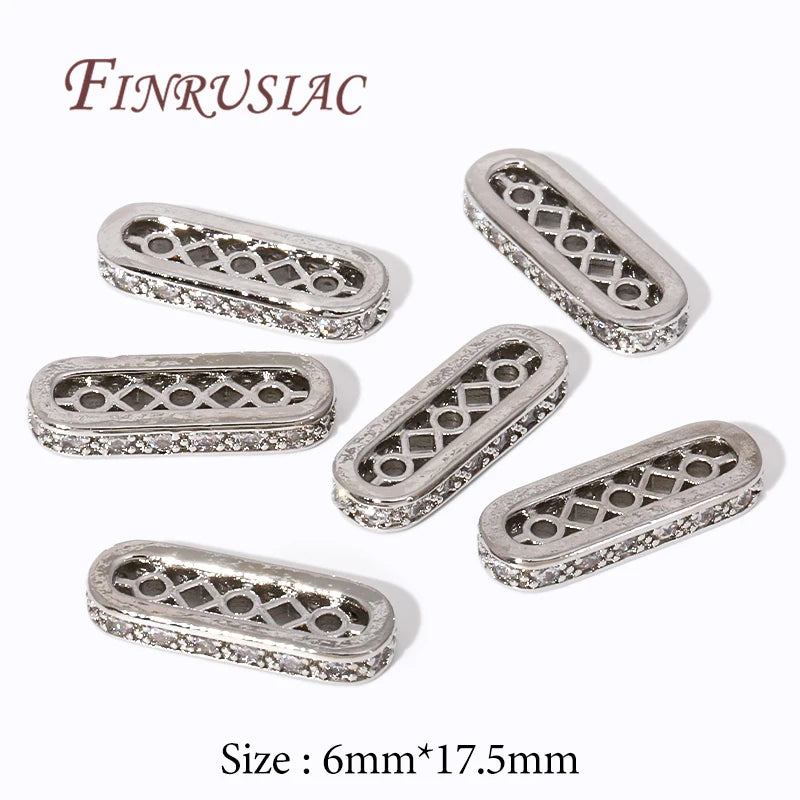 18K Gold Plated Spacer Bar Separators,For Bracelets Accessories DIY Jewelry Making Supplies,Bead Separators,Necklace Findings
