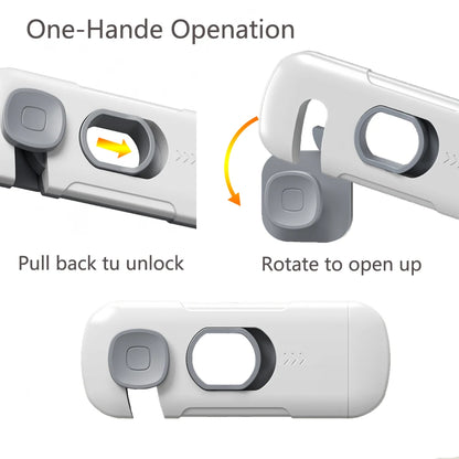 1/2/3/5pcs Child Safety Cabinet Lock Security Protection Home Refrigerator Safety Buckle Baby Anti-Pinch Hand Drawer Door Loc