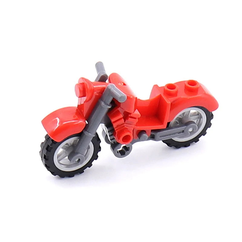 Military Weapon Motorcycle Many Colors Toys For Children Accessories War II Transportation Facility Militaries Compatible Blo