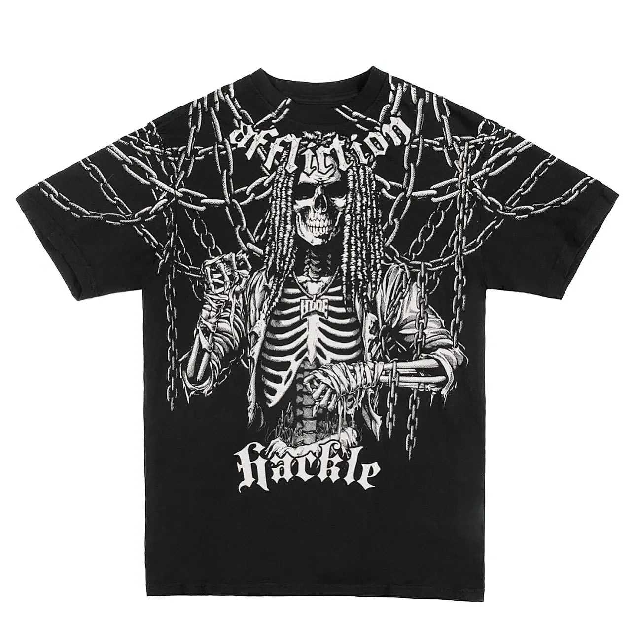American Goth Haunted Mound Graphic T-shirt Printed Men Women Y2K Grunge Summer Short-sleeved Oversized T-shirt Streetwear To