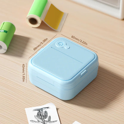 DOLEWA D8 Portable Mini Printers Wireless Bluetooth Inkless Sticker Maker