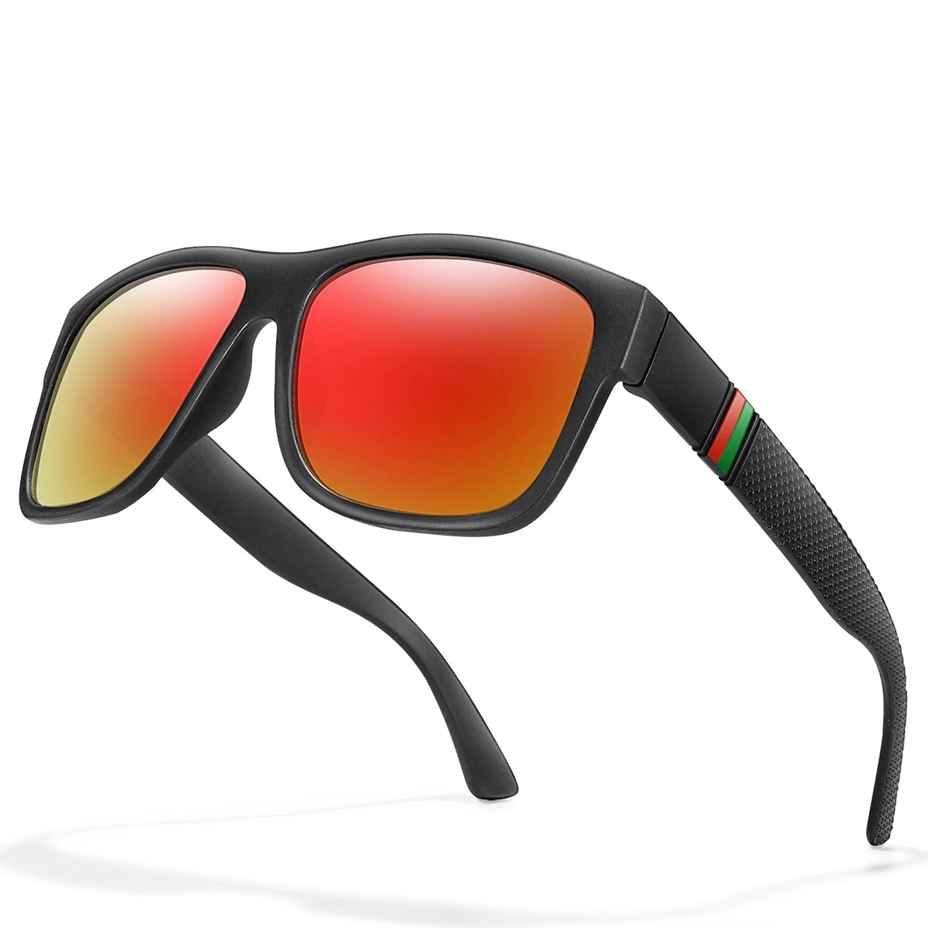 Classic Brand Men Square Polarized Fishing Sunglasses Outdoor Driving Cycling Running Goggles Vintage Large Frame UV400 - EA9