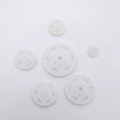 50set Plastic Sew-on Press Buttons Round Clear Invisible Snap Fasteners Buttons for Sewing Baby Clothing DIY Crafts Handmade 