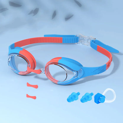 Kids Swimming Goggles Waterproof Swim Eyewear Glasses Anti-fog&Leak Girls Boys Youth Quick Adjustable Strap Age 3-14 Years Ol