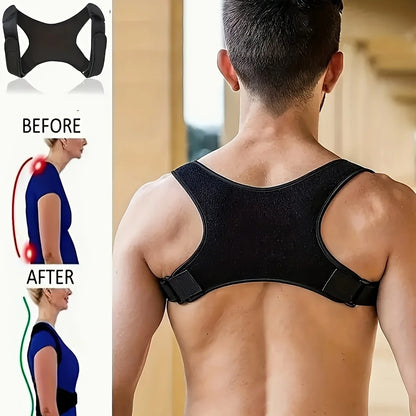 Adjustable Posture Corrector Back Support Belt- Breathable, Non-Slip, Ergonomic Support for Improved Posture, Suitable for Si
