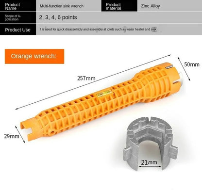 Multi-Functional Sanitary Wrench Pelvic Floor Leading Sleeve Disassembly Faucet Pipe Sink Sanitary Only Installation Tool - Y