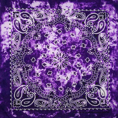 New Fashion Hip Hop 100% Cotton Bandana Square Scarf 55cm*55cm Black Red Paisley Headband Printed For Women/Men/Boys/Girls - 