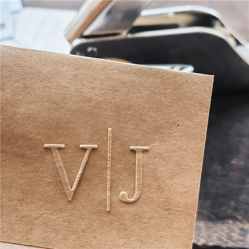 Customize Embossing Stamp Wedding Monogram Embosser Stamp,Personalized 2 initials Embosser Stamp,Wedding gift,hand held embos