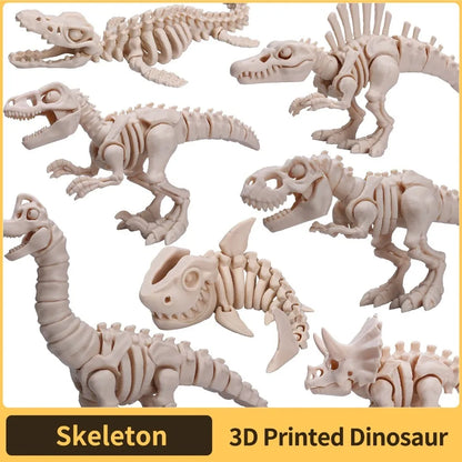Simulation Dinosaur Fossil Plastic Skeleton Model Children's DIY Handmade Dinosaur Skeleton Assembly Kit Tyrannosaurus Rex Mo