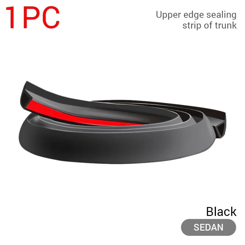 SEAMETAL Car Rubber Sealing Strip Auto Trunk Lid Gap Seal Strip Universal Hatchback Upper Edge Trim Dustproof Car Accessories
