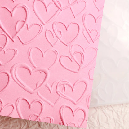 Various Love Heart 3D Embossing Folder for DIY Scrapbooking Valentine's Day Theme Paper Card Crafting Stencil 2025