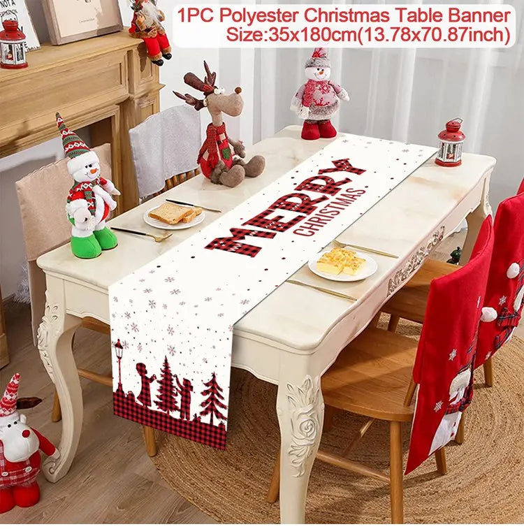 Table Runner Christmas Decoration For Home Decor 2025 Gifts - 27