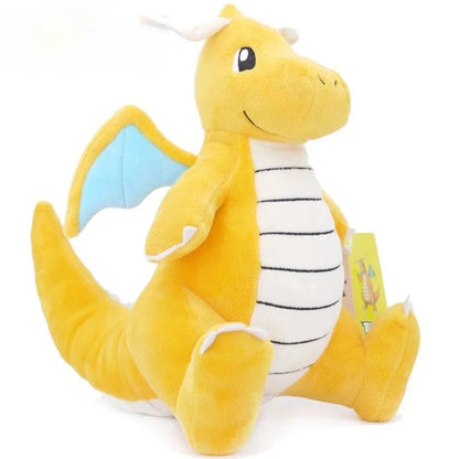 Anime Kawaii Dragonite Stuffed Toys Cartoon&Cute Plush Dolls Throw Pillow Birthday Gift for Kids Friends Boys Home Decoration