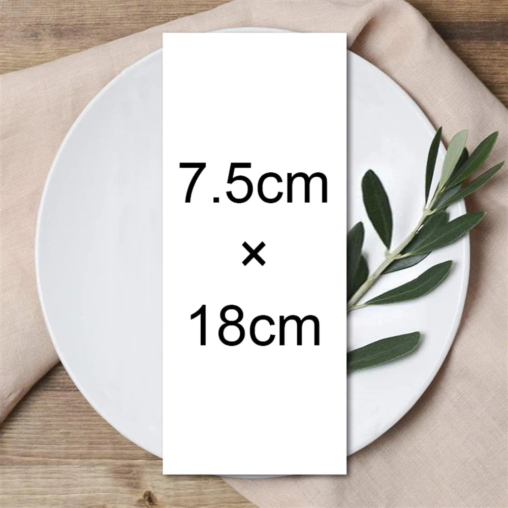 Personalized Table Card Couple's Name Wedding Invitations Thank You Welcome Menu Place Cards Editable Modern Minimalist Decor
