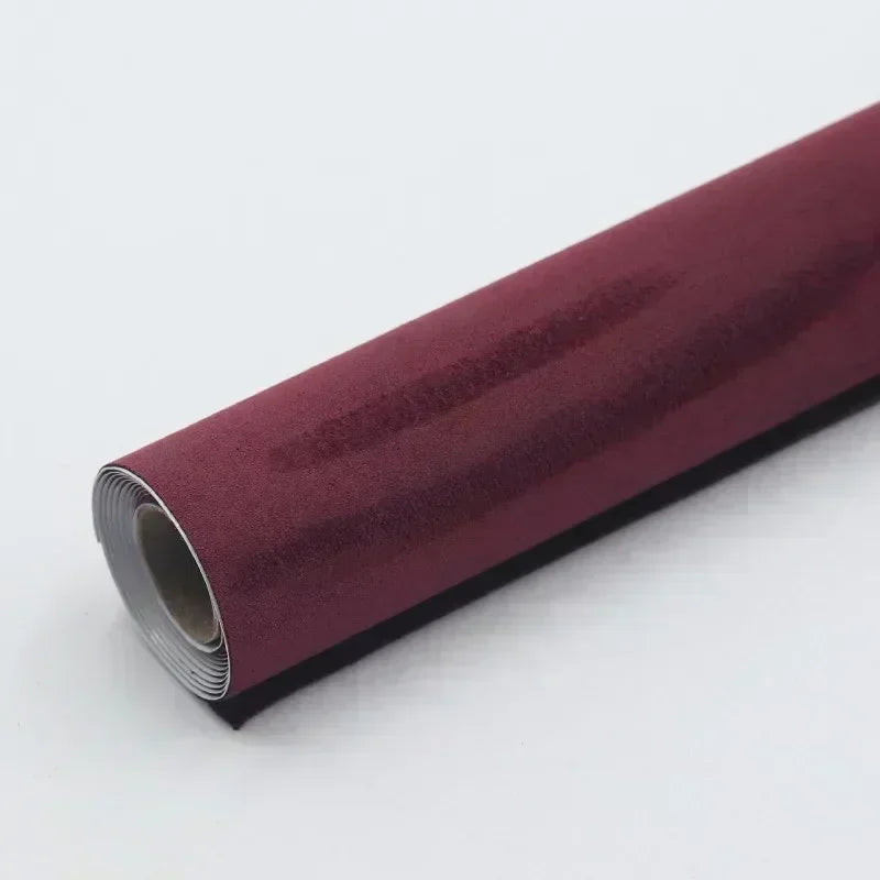 Self-Adhesive Suede Fabric Microfiber Luxurious Plush Car Interior Wrap Velvet Fabric for Jewelry Display Case Decor DIY Craf