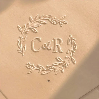 Customize Embossing Stamp Wedding Monogram Embosser Stamp,Personalized 2 initials Embosser Stamp,Wedding gift,hand held embos