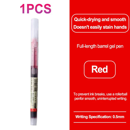 0.5mm Quick Drying Fine Point Liquid Ink Pens Smooth Writing Comfortable Grip Non-Smudge for Office School Supplies