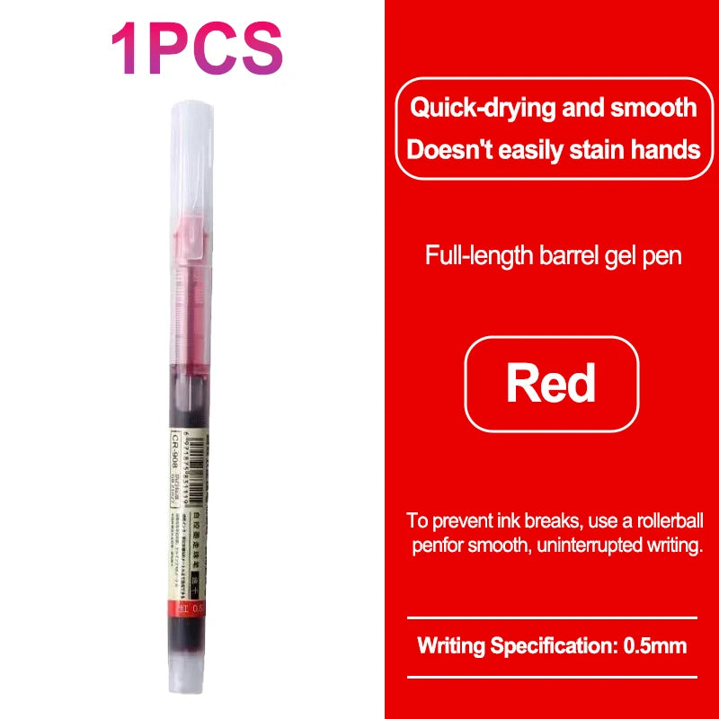 0.5mm Quick Drying Fine Point Liquid Ink Pens Smooth Writing Comfortable Grip Non-Smudge for Office School Supplies - 1pcs re