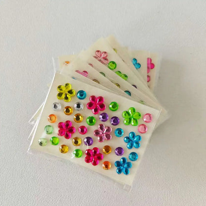 10 style colorful diamond mini sticker accessories DIY acrylic three-dimensional decoration children's and students'