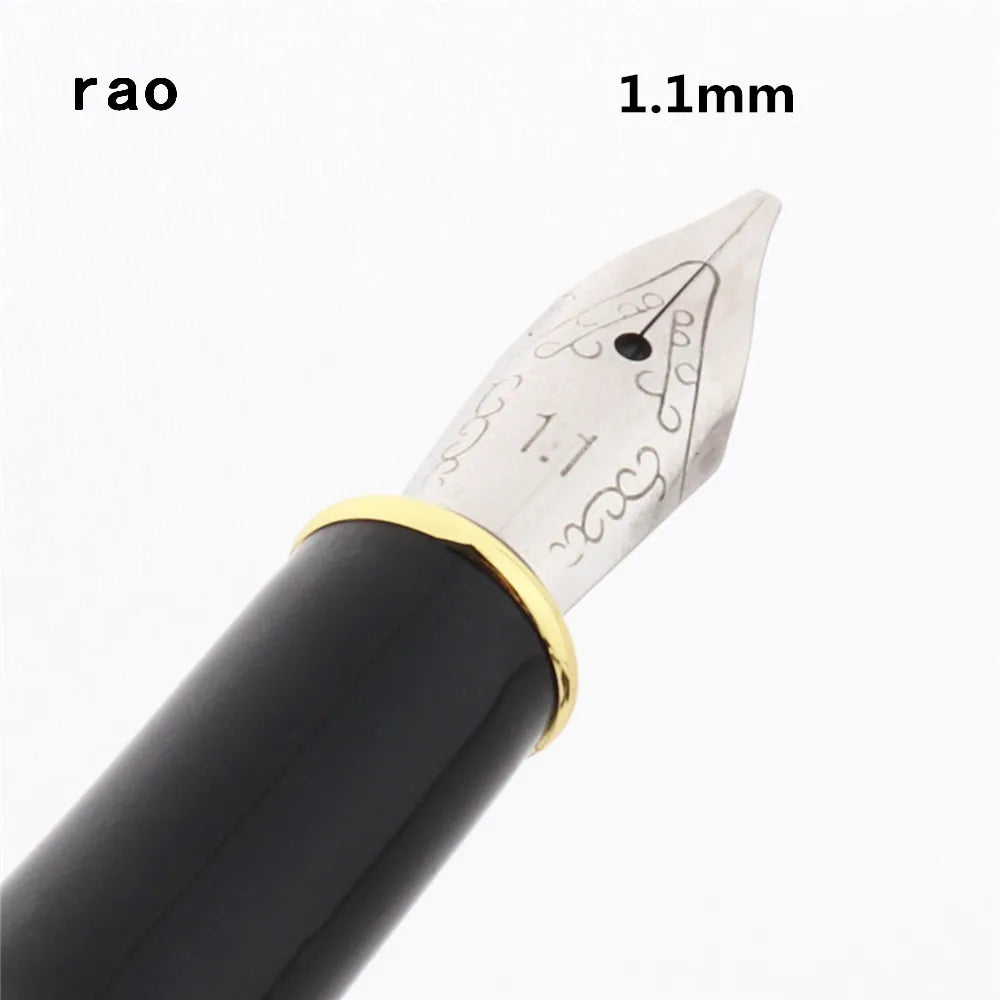 Luxury Quality 389 Black 0.5/0.7/1.1/1.5/1.9/2.5/2.9mm English Calligraphy Fountain Pen Stationary Supplies School Pens - 1.1