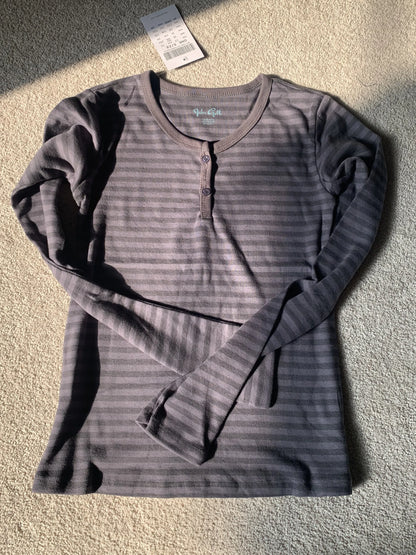 Pink Striped Long Sleeve T-shirt Shorts Set Woman Buttons Slim Tees+Elastic Straight Short Pant Cotton Home Pajama 2 Piece Se