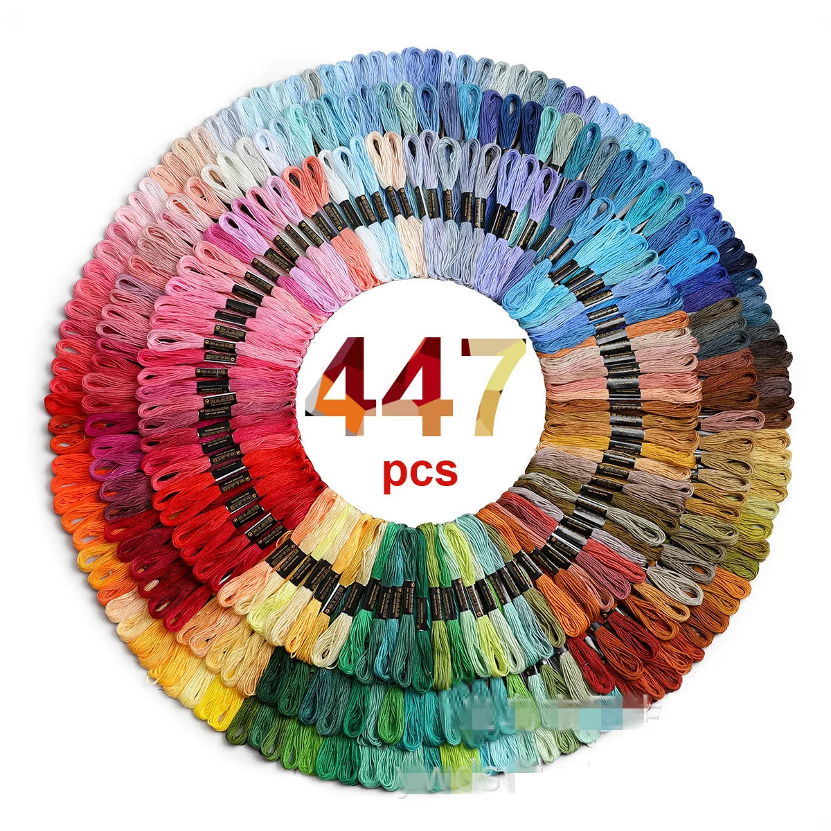 50/100/150/200/447Pcs Multicolor Embroidery Thread Cross Stitch Floss Threads Cotton Sewing Skeins Skein Kit DIY Sewing Tool 