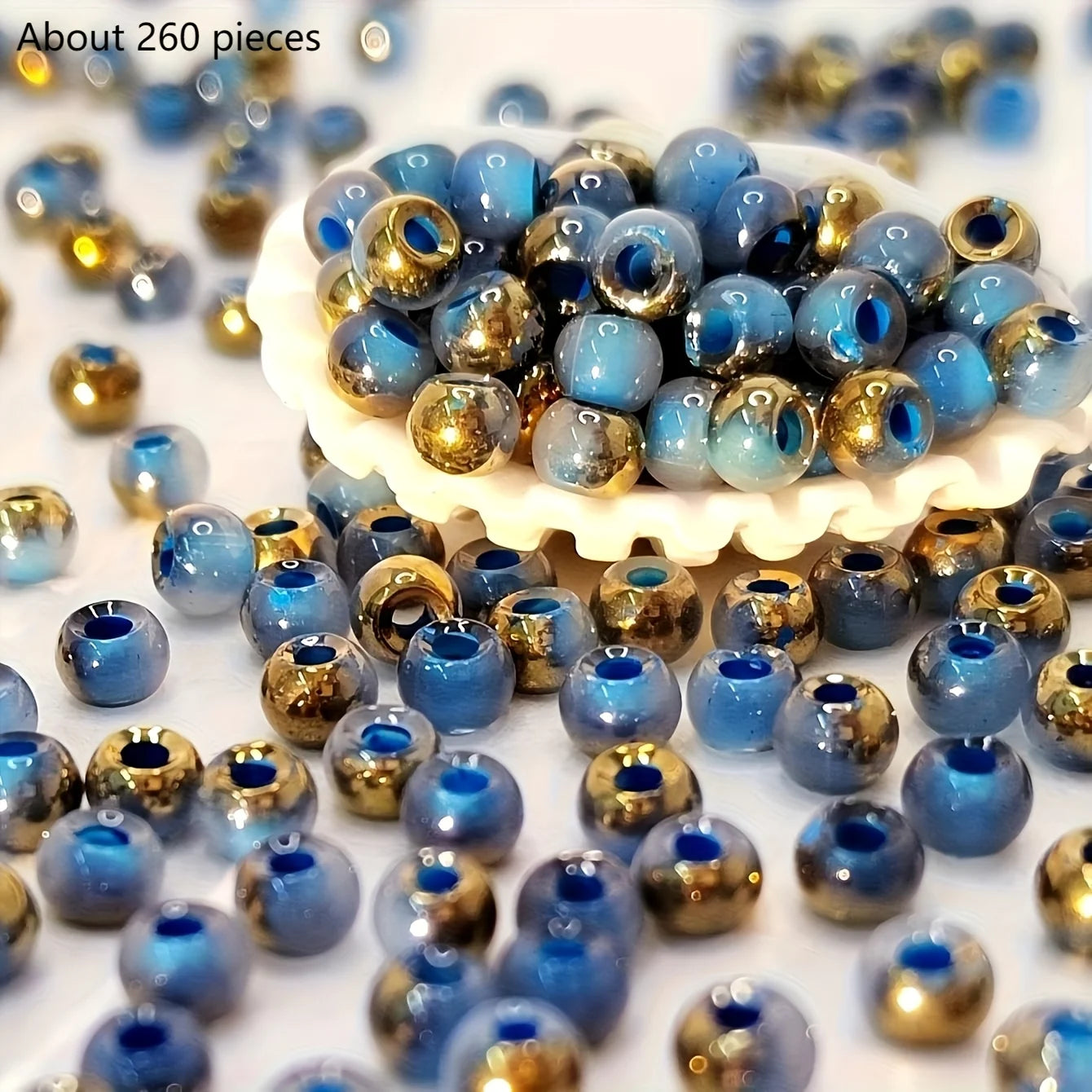 DIY Handmade Jewelry Materials with Round Beads, Colorful Beading, Accessories for Making Bracelets, Earrings and Necklaces -