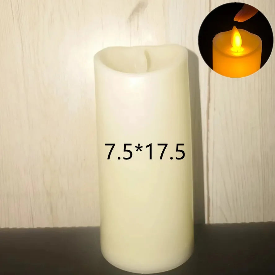 Flameless Flickering LED Candles Light Flameless Candles Battery Powered Candles for Wedding Decor Birthday Party Supplies Wa